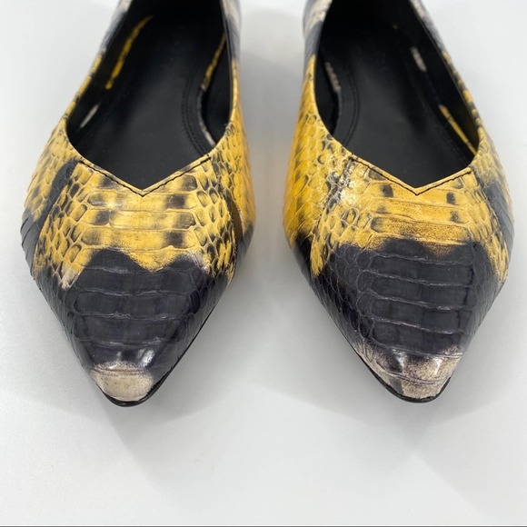 Sandro Ambra Leather Ballerina Pointed Flats - Picture 5 of 12